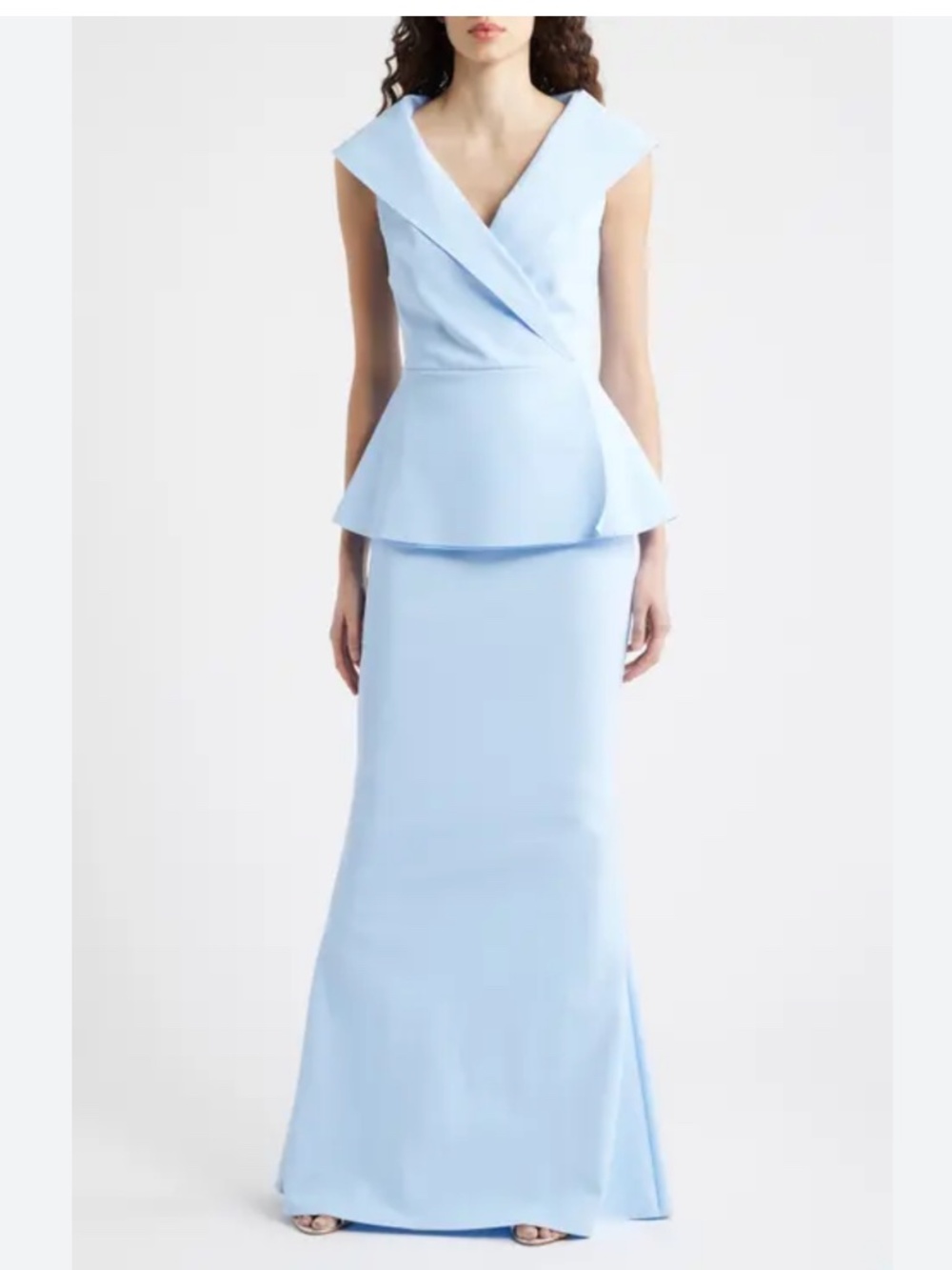 CHIARA BONI LA PETITE ROBE  Moxelle Portrait Collar Gown